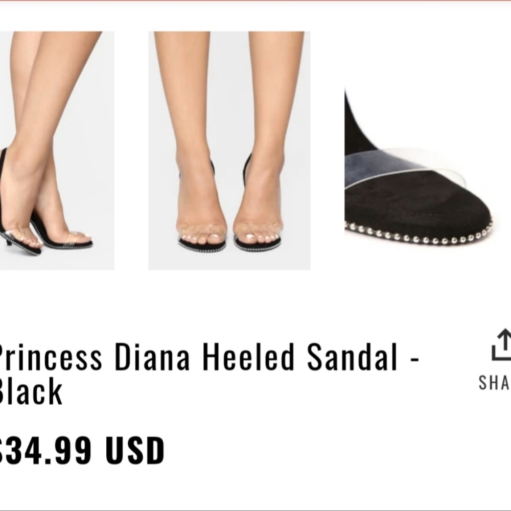 Fashion Nova Princess Diana Heeled Sandal